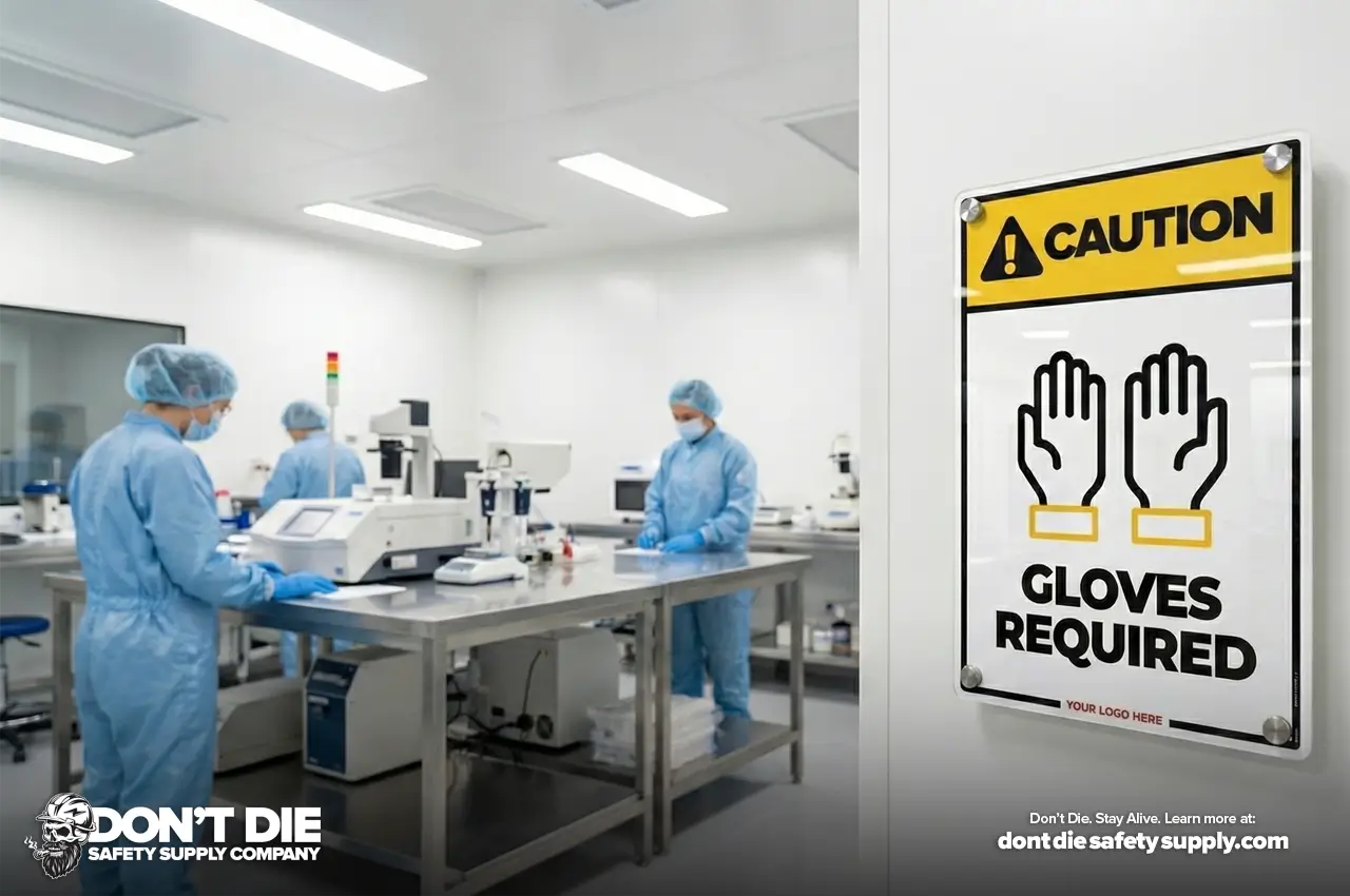 Workplace Gloves Required PPE Sign