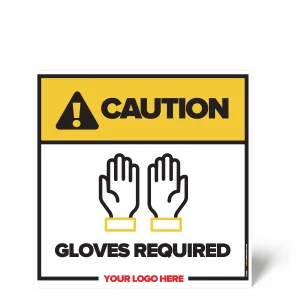 Gloves Required Safety Sign