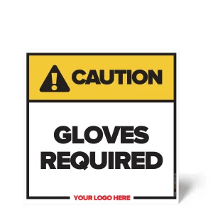 Gloves Required Safety Sign