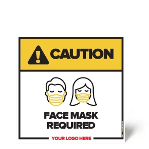 Face Mask Required Safety Sign