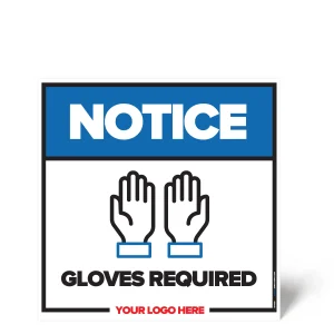 Gloves Required Safety Sign