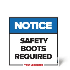 Safety Boots Required Safety Sign