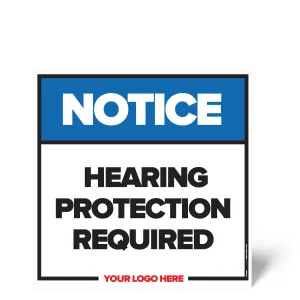 Hearing Protection Required Safety Sign