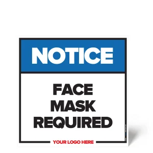 Face Mask Required Safety Sign