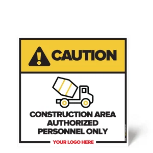 Construction Area Safety Sign