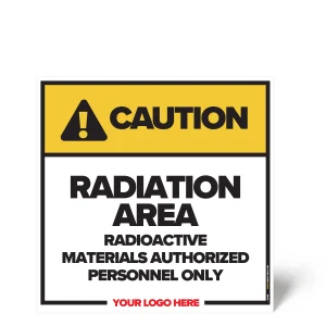 Radiation Area Safety Sign