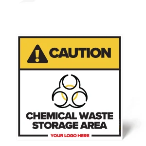 Chemical Waste Storage Safety Sign