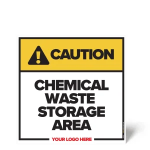 Chemical Waste Storage Safety Sign
