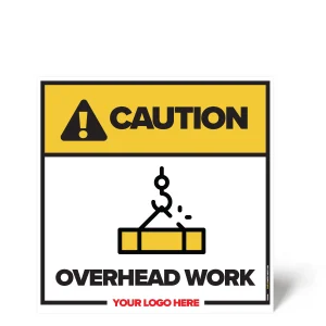 Overhead Work Safety Sign