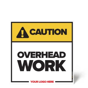 Overhead Work Safety Sign