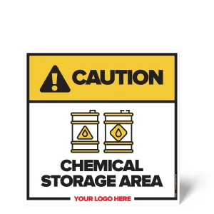 Chemical Storage Area Safety Sign