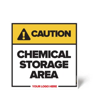 Chemical Storage Area Safety Sign