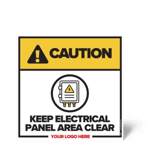 Keep Electric Panel Clear Safety Sign