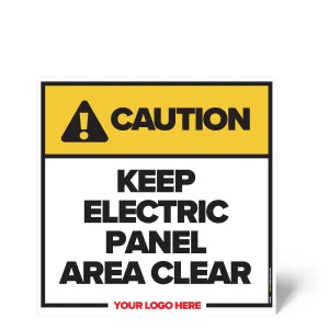 Keep Electric Panel Clear Safety Sign