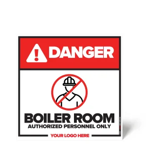 Boiler Room Safety Sign