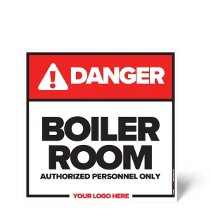 Boiler Room Safety Sign