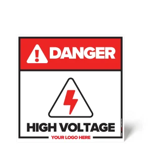 High Voltage Safety Sign