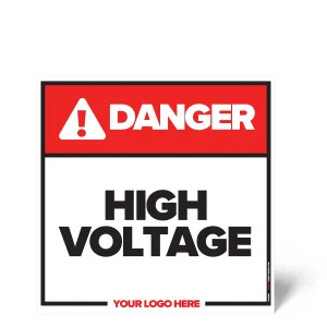 High Voltage Safety Sign