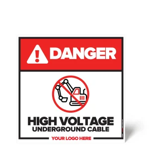 High Voltage Underground Cable Safety Sign