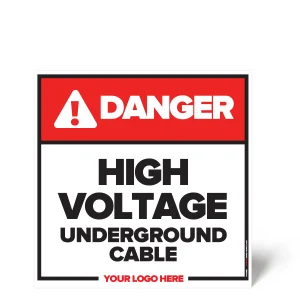 High Voltage Underground Cable Sign