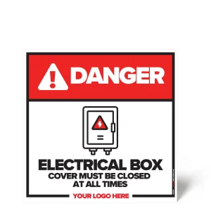 Electrical Box Cover Safety Sign