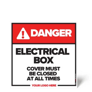 Electrical Box Cover Safety Sign