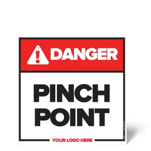 Pinch Point Safety Sign