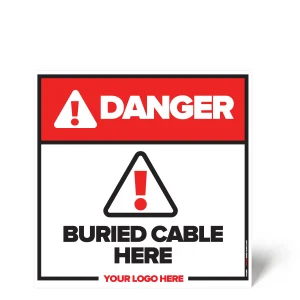 Cable Buried Here Safety Sign