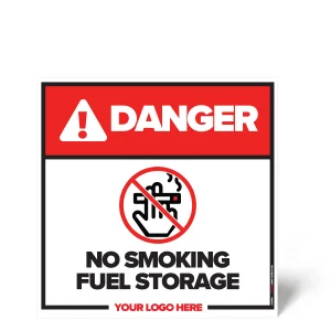 No Smoking, Fuel Storage Safety Sign