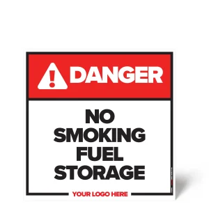 No Smoking, Fuel Storage Safety Sign