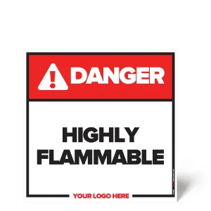 Highly Flammable Safety Sign