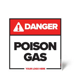 Poison Gas Safety Sign