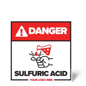 Sulfuric Acid Safety Sign