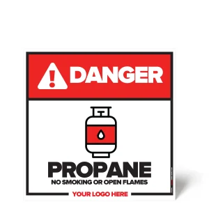 Propane No Smoking Safety Sign