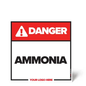 Ammonia Safety Sign