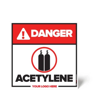 Acetylene Safety Sign