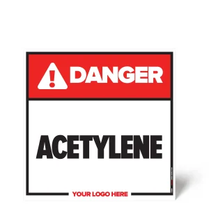 Acetylene Safety Sign