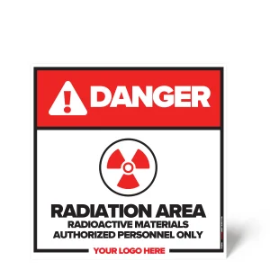 Radiation Area Safety Sign
