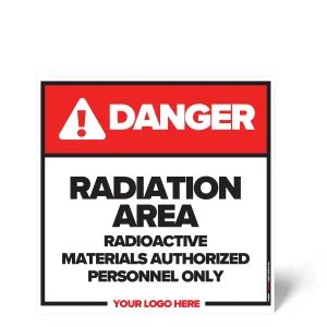 Radiation Area Safety Sign