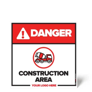 Construction Area Safety Sign