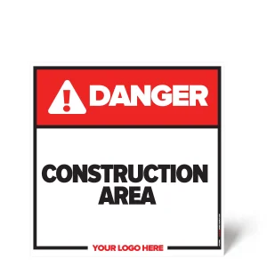 Construction Area Safety Sign
