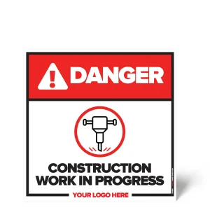 Construction Work in Progress Safety Sign