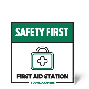 First Aid Station Safety Sign