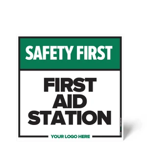 First Aid Station Safety Sign