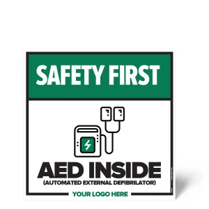 AED Inside Safety Sign