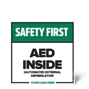 AED Inside Safety Sign