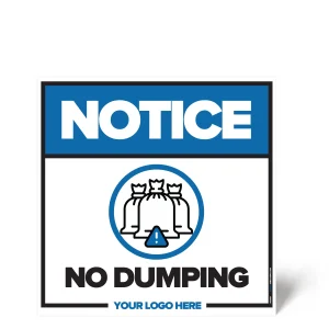 No Dumping Sign