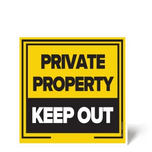 Private Property Sign