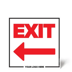 Exit (Left) Sign